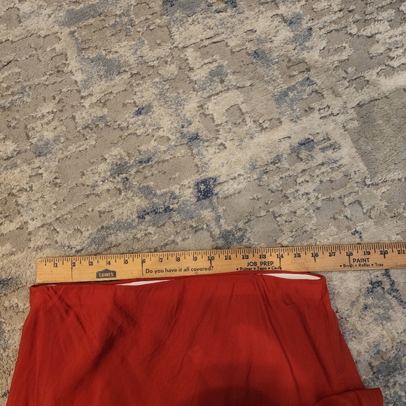 NWT Madewell Orange Clay Layton Pull On Midi Slip Skirt Size 12 - Picture 4 of 15